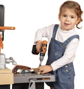 Smoby Black+Decker Mega warsztat 3w1 - Mały majsterkowicz - miniaturka - grafika 10