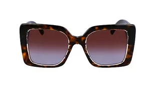 KARL LAGERFELD Damskie okulary przeciwsłoneczne KL6126S, ciemny żółw, jeden rozmiar, Ciemny żółw, Rozmiar uniwersalny - Okulary przeciwsłoneczne - miniaturka - grafika 1