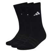 Skarpetki dla dzieci - Skarpetki adidas Cushioned Sportswear Crew Socks 3 Pair Pack Black/Black/White M - miniaturka - grafika 1