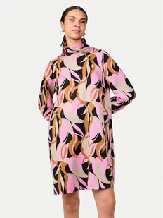 YAS Sukienka codzienna Cilea 26035391 Szary Relaxed Fit - Sukienki - miniaturka - grafika 1