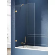 Parawany nawannowe - New Trendy Avexa Gold parawan nawannowy 50 cm złoty szczotkowany/szkło przezroczyste EXK-2004 - miniaturka - grafika 1