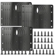 Meble modułowe i akcesoria - Płytki do Zawiasów Zestaw 12szt Drzwi Meblowych Szafki 9x9cm Płytka Naprawy - miniaturka - grafika 1