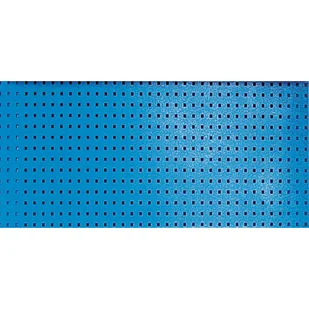 B2B Partner Perforowana ściana tylna do stołów warsztatowych GÜDE, otwory 10 x 10 mm, raster 38 x 38 mm, niebieski 302060 - Stoły warsztatowe - miniaturka - grafika 1
