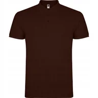 Koszulki męskie - Koszulka POLO Męska Bawełna PIQUE Roly STAR 6638 BRĄZ CHOCOLATE 2XL - miniaturka - grafika 1