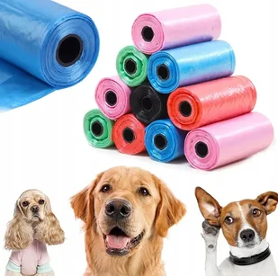 NUXIE Woreczki na psie odchody kolorowe 10x15szt - Zabawki dla kotów - miniaturka - grafika 1