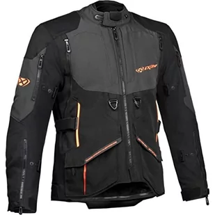 Ixon, Ragnar kurtka motocyklowa czarny antracyt pomarańczowy, L - Odzież motocyklowa - miniaturka - grafika 1