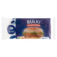 Inne pieczywo - Carrefour Classic Maxi Bułki do burgerów 300 g (4 sztuki) - miniaturka - grafika 1