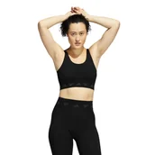 Bielizna sportowa damska - Biustonosz damski adidas  Aeroknit Light Support Bra Black XS - miniaturka - grafika 1