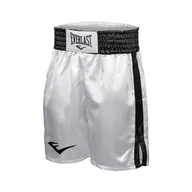 Kimona, stroje i obuwie - EVERLAST Spodenki bokserskie BOXING TRUNKS PRO WHITE - S - miniaturka - grafika 1