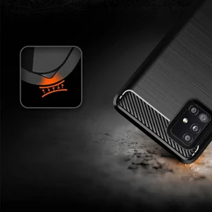 Carbon Case elastyczne etui pokrowiec Samsung Galaxy A51 5G niebieski - Etui i futerały do telefonów - miniaturka - grafika 8