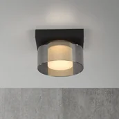 Lampy sufitowe - Paul Neuhaus Lampa sufitowa LED Rika, czarna, długość 15 cm - miniaturka - grafika 1