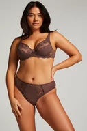 Majtki damskie - Hunkemöller Figi z wysokim stanem Diva Brązowy - miniaturka - grafika 1