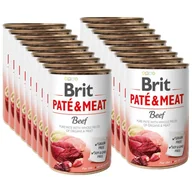 Mokra karma dla psów - BRIT PATE & MEAT BEEF 18x400g - miniaturka - grafika 1