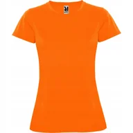 Koszulki i topy damskie - Koszulka Sportowa Damska T-shirt CONTROL DRY ROLY 0423 FLUOR ORANGE L - miniaturka - grafika 1