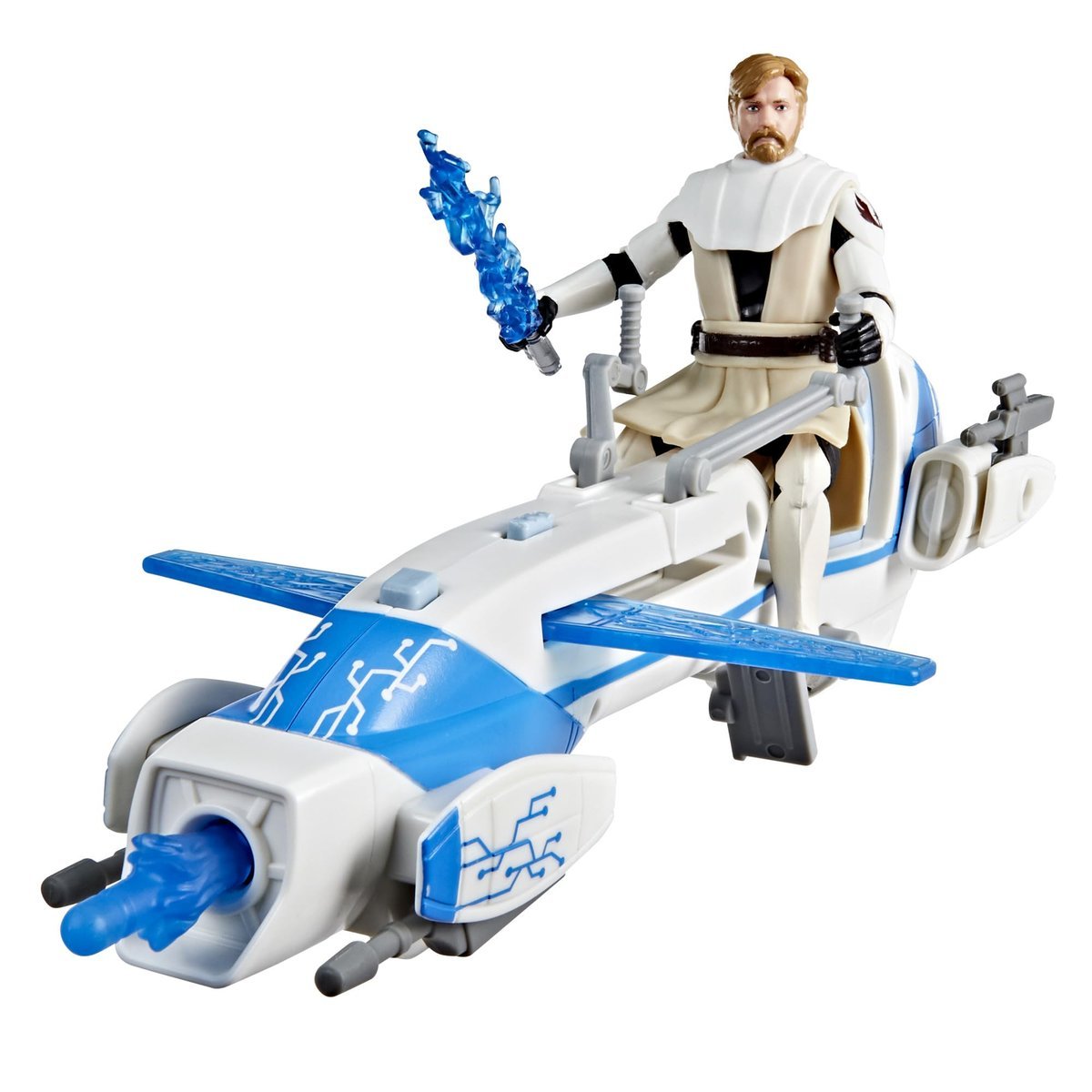 Figurka Obi-Wana Kenobiego w skali 10 cm i śmigacz BARC z serii Star Wars Epic World of Action