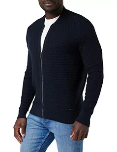 bugatti Męska kurtka z dzianiny 7600-25521, granatowa, normalna - Kurtki męskie - miniaturka - grafika 1