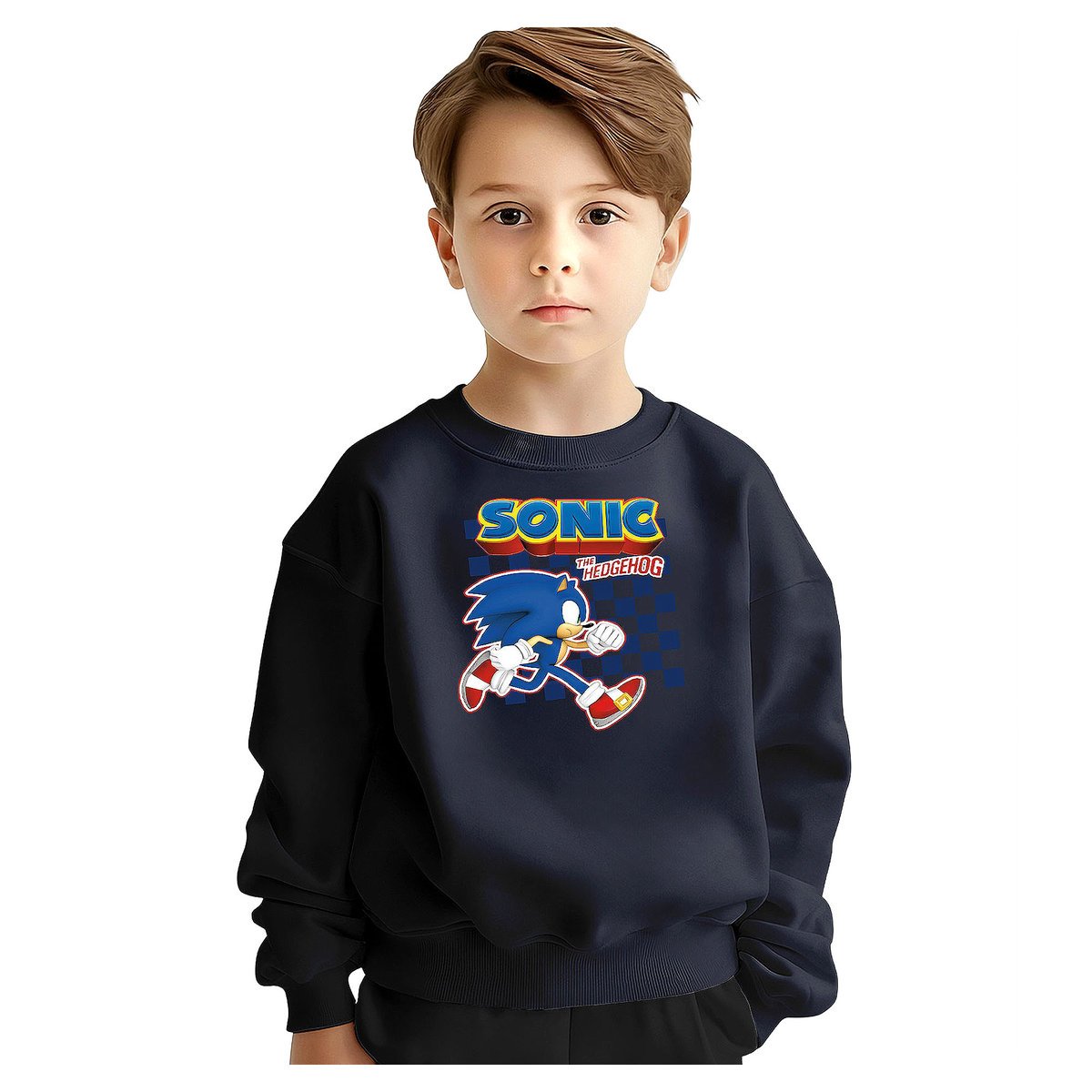 BLUZA DZIECIĘCA MŁODZIEŻOWA SONIC 110-116 WZORY PREZENT