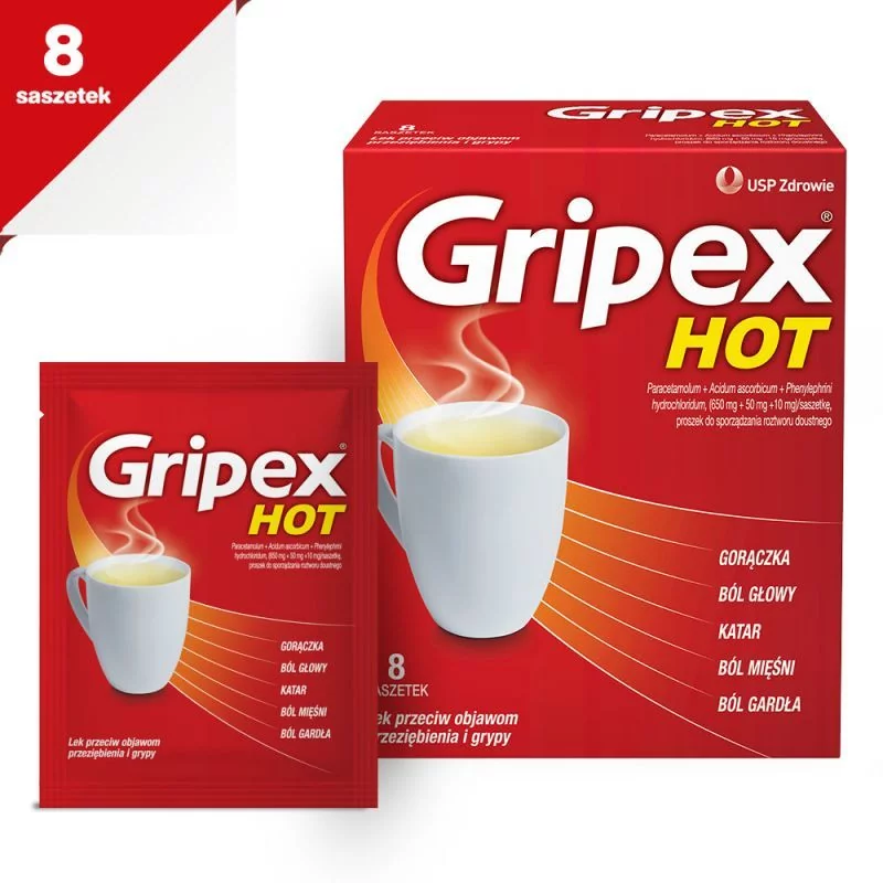 US Pharmacia GRIPEX HotActiv 8 szt.