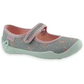 Buty dla dziewczynek - Dziewczęce balerinki kapcie do przedszkola Befado 114X528 Blanca - miniaturka - grafika 1