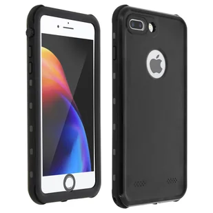 Wodoodporne Etui Do Iphone'A 7 Plus/8 Plus Redpepper Szkło Hartowane - Czarne - Etui i futerały do telefonów - miniaturka - grafika 1