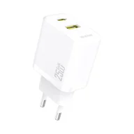 Ładowarki do telefonów - Ładowarka Dudao A26T GaN 25W USB-A, USB-C - biała - miniaturka - grafika 1