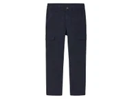Spodnie i spodenki dla chłopców - pepperts!® Spodnie dziecięce cargo z bawełną (Granatowy, 146) - miniaturka - grafika 1