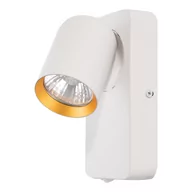 Lampy ścienne - Kinkiet Andy 1xGU10 Biały + Złoty - miniaturka - grafika 1