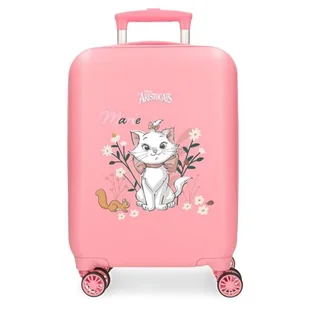 Joumma Disney Aristocats Marie Walizka kabinowa różowa 33 x 50 x 20 cm sztywne zapięcie szyfrowe z boku ABS 28,4L 2 kg 4 podwójne koła bagaż ręczny, Różowy kolor, walizka kabinowa - Walizki - miniaturka - grafika 1