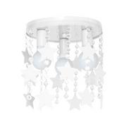 Lampy sufitowe - Milagro Plafon LAMPA sufitowa STAR 1127 dziecięca OPRAWA z kryształkami gwiazdki crystal białe 1127 - miniaturka - grafika 1