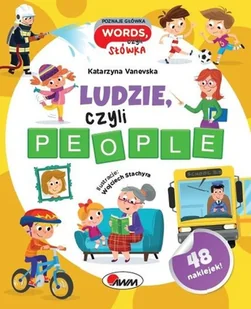 Poznaje główka words,czyli słówka Ludzie czyli people Katarzyna Vanevska - Nauka - miniaturka - grafika 1