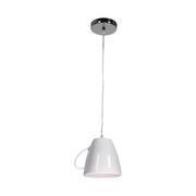 Lampy sufitowe - Lampa wisząca Tea Time 1 x 40 W E27 biała 311 - miniaturka - grafika 1
