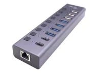 Huby USB - I-TEC USB 3.0/USB-C Charging HUB 9port LAN + Power Adapter 60W - miniaturka - grafika 1