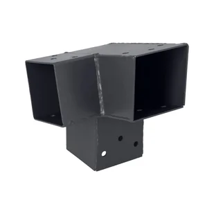 Łącznik narożnik prawy 7x7 cm 105 st. 3-końce Suki Plug-in antracyt - Łączniki, trójniki, kształtki - miniaturka - grafika 1