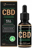 Suplementy naturalne - Progress Labs, CBD 10% olej konopny, 10 ml - miniaturka - grafika 1