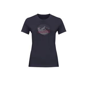 Damska Koszulka z krótkim rękawem JACK WOLFSKIN HIKING S/S GRAPHIC T W 1808941-1388 – Szary - Koszulki i topy damskie - miniaturka - grafika 1