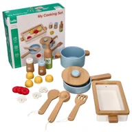 Zabawki AGD - Zabawka drewniana kuchnia dla dzieci 3+ Mały Kucharz Lelin - miniaturka - grafika 1