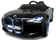 Pojazdy elektryczne dla dzieci - BMW i4 Czarny Auto na akumulator EVA Skóra pilot - miniaturka - grafika 1