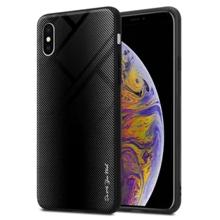 Pokrowiec Do Apple iPhone XS MAX w CZARNY OPAL  TPU Etui Ochronny Case Cover Obduowa Silikon Cadorabo - Etui i futerały do telefonów - miniaturka - grafika 1
