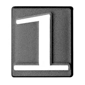 Akcesoria do drzwi - Cyfra "1" INV grafit - miniaturka - grafika 1