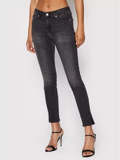 Spodnie damskie - Calvin Klein Jeans Jeansy J20J217883 Czarny Skinny Fit - grafika 1
