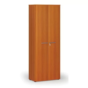 Szafa biurowa z drzwiami PRIMO WOOD, 2128 x 800 x 420 mm, wiśnia - Szafy biurowe - miniaturka - grafika 1