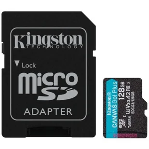 Kingston Canvas Go! Plus 128GB (SDCG3/128GB) - Karty pamięci - miniaturka - grafika 1