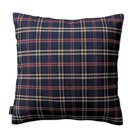 Poszewki na poduszki - Dekoria Poszewka Kinga na poduszkę granatowo czerwona kratka 60 × 60 cm Bristol 105-142-68 - miniaturka - grafika 1