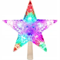 Bombki - ﻿Gwiazda LED na czubek choinki z płynącym światłem - miniaturka - grafika 1
