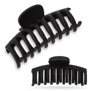 Spinka Klamra Do Włosów Damska Duża Klamerka Matowa Czarna Mocna Szczęka - Spi-14-cza - Ozdoby do włosów - miniaturka - grafika 1