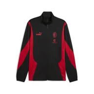 Kurtki i kamizelki sportowe męskie - Męska kurtka AC Milan ftblNRGY+ PUMA Black For All Time Red - miniaturka - grafika 1