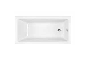 Wanna Akrylowa Wave 120x70 Slim Biała - Grzejniki łazienkowe - miniaturka - grafika 1