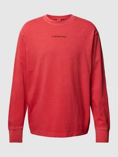 Bluza w jednolitym kolorze z nadrukiem z logo - Bluzy męskie - miniaturka - grafika 1