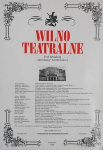 Wilno teatralne - Książki o kulturze i sztuce - miniaturka - grafika 1