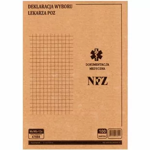 Deklaracja wyboru świadczeniodawcy POZ (2020.1143) [Mz/Nfz-12] - Druki akcydensowe - miniaturka - grafika 1
